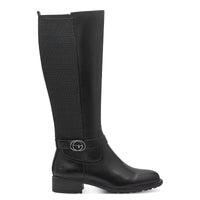 Tamaris Womens Tamaris Womens Black Side Zip Knee Boots 1-25618-43