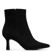 Tamaris Womens Tamaris Womens Black Side Zip Leather Ankle Boot 1-25358-45
