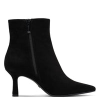 Tamaris Womens Tamaris Womens Black Side Zip Leather Ankle Boot 1-25358-45