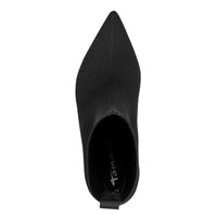 Tamaris Womens Tamaris Womens Black Slip On Block Heel Ankle Boot 1-25328-47