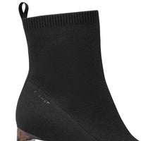 Tamaris Womens Tamaris Womens Black Slip On Block Heel Ankle Boot 1-25328-47
