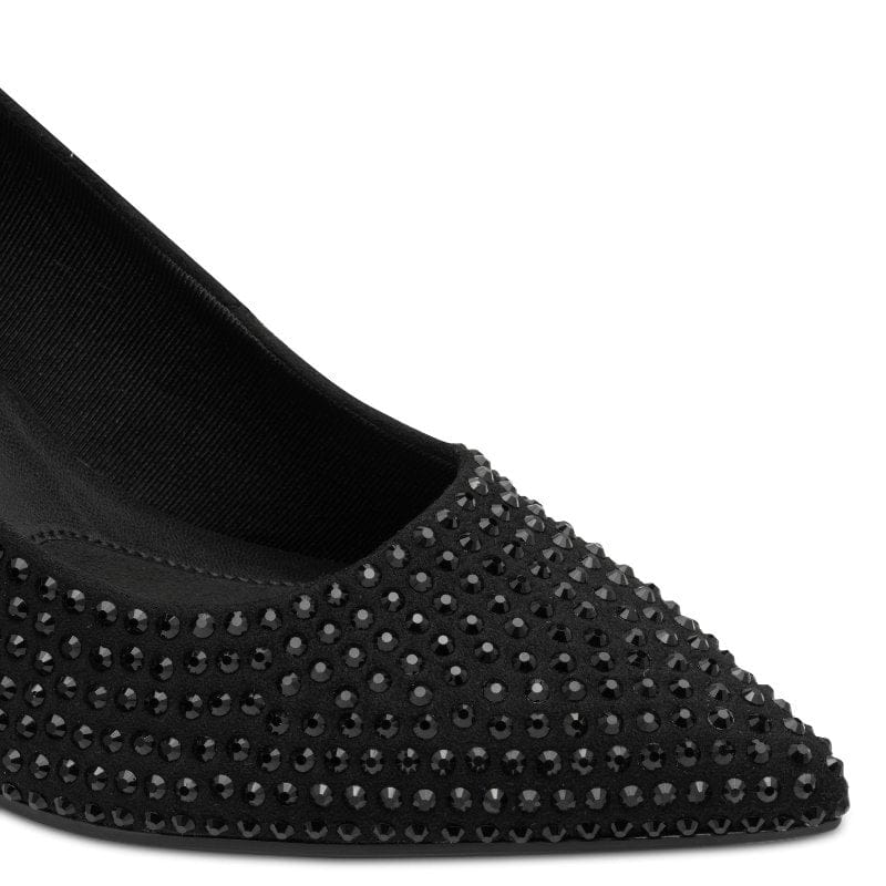 Tamaris Womens Tamaris Womens Black Slip On High Heel Sandal 1-22468-47