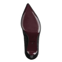 Tamaris Womens Tamaris Womens Black Slip On High Heel Sandal 1-22468-47