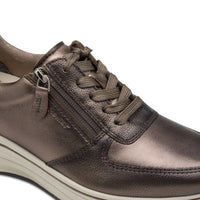 Tamaris Womens Tamaris Womens Bronze Lace Up Fashion Trainer 1-23711-42
