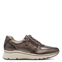 Tamaris Womens Tamaris Womens Bronze Lace Up Fashion Trainer 1-23711-42