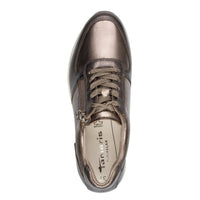 Tamaris Womens Tamaris Womens Bronze Lace Up Fashion Trainer 1-23711-42