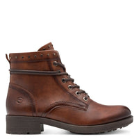 Tamaris Womens Tamaris Womens Brown Lace Up Ankle Boots 1-25133-45