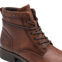 Tamaris Womens Tamaris Womens Brown Lace Up Ankle Boots 1-25133-45
