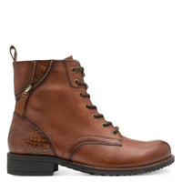 Tamaris Womens Tamaris Womens Brown Lace Up High Ankle Boots 1-25273-45
