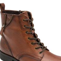 Tamaris Womens Tamaris Womens Brown Lace Up High Ankle Boots 1-25273-45