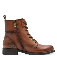 Tamaris Womens Tamaris Womens Brown Lace Up High Ankle Boots 1-25273-45