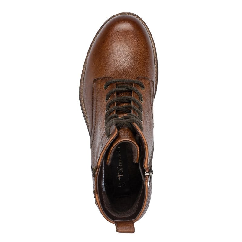 Tamaris Womens Tamaris Womens Brown Lace Up High Ankle Boots 1-25273-45