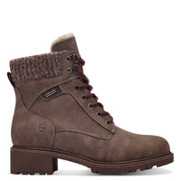 Tamaris Womens Tamaris Womens Brown Lace Up High Ankle Boots 1-26266-43