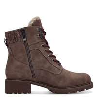 Tamaris Womens Tamaris Womens Brown Lace Up High Ankle Boots 1-26266-43
