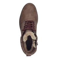 Tamaris Womens Tamaris Womens Brown Lace Up High Ankle Boots 1-26266-43