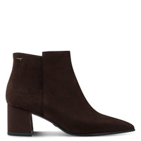 Tamaris Womens Tamaris Womens Brown Side Zip Block Heel Ankle Boot 1-25022-47