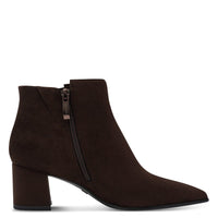Tamaris Womens Tamaris Womens Brown Side Zip Block Heel Ankle Boot 1-25022-47