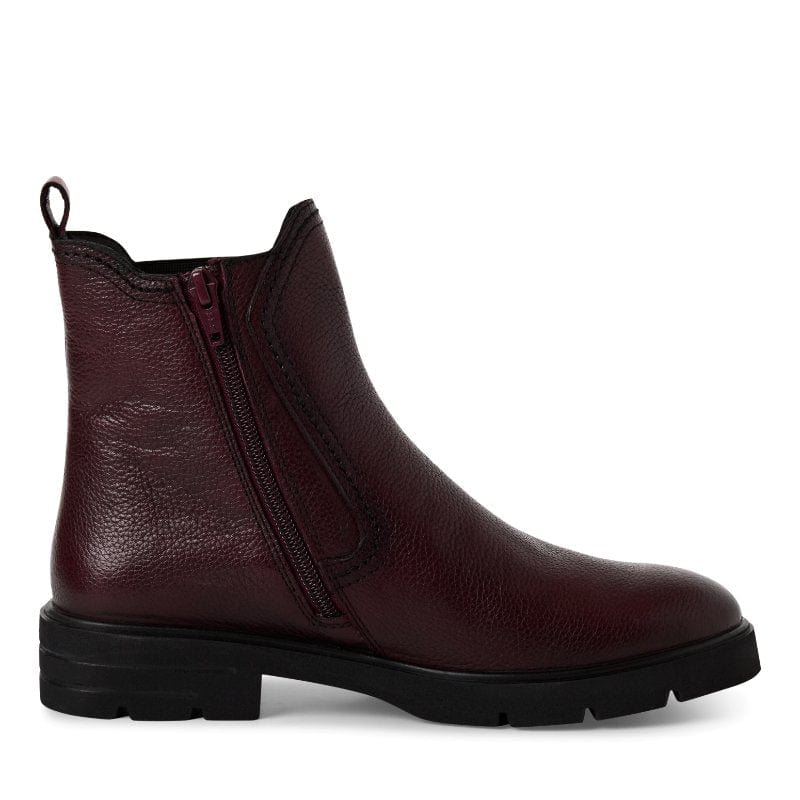 Tamaris Womens Tamaris Womens Brown Side Zip High Ankle Boots 1-25422-45