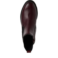 Tamaris Womens Tamaris Womens Brown Side Zip High Ankle Boots 1-25422-45
