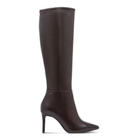 Tamaris Womens Tamaris Womens Brown Side Zip High Knee Boot 1-25556-45