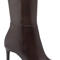 Tamaris Womens Tamaris Womens Brown Side Zip High Knee Boot 1-25556-45