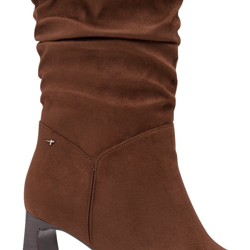 Tamaris Womens Tamaris Womens Brown Side Zip Knee Boots 1-25507-45