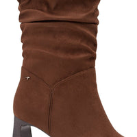 Tamaris Womens Tamaris Womens Brown Side Zip Knee Boots 1-25507-45