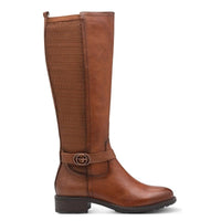 Tamaris Womens Tamaris Womens Brown Side Zip Knee Boots 1-25618-43