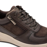 Tamaris Womens Tamaris Womens Brown Side Zip Wedge Fashion Trainer 1-23754-45