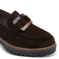 Tamaris Womens Tamaris Womens Brown Slip On Leather Shoes 1-24722-43