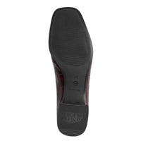 Tamaris Womens Tamaris Womens Burgundy Slip On Block Heels Shoes 1-24316-43
