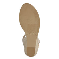 Tamaris Womens Tamaris Womens Gold High-Heel Sandal 1-28300-42