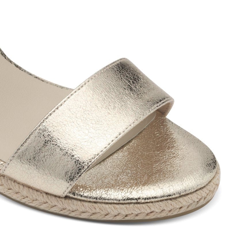 Tamaris Womens Tamaris Womens Gold High-Heel Sandal 1-28300-42