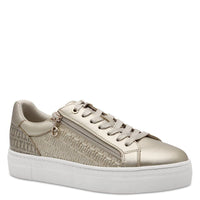 Tamaris Womens Tamaris Womens Gold Lace-up Shoe 1-23313-41