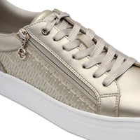 Tamaris Womens Tamaris Womens Gold Lace-up Shoe 1-23313-41