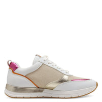 Tamaris Womens Tamaris Womens Gold Lace-Up Shoe 1-23732-41