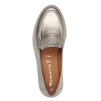 Tamaris Womens Tamaris Womens Gold Slip-on Shoes 1-24629-44
