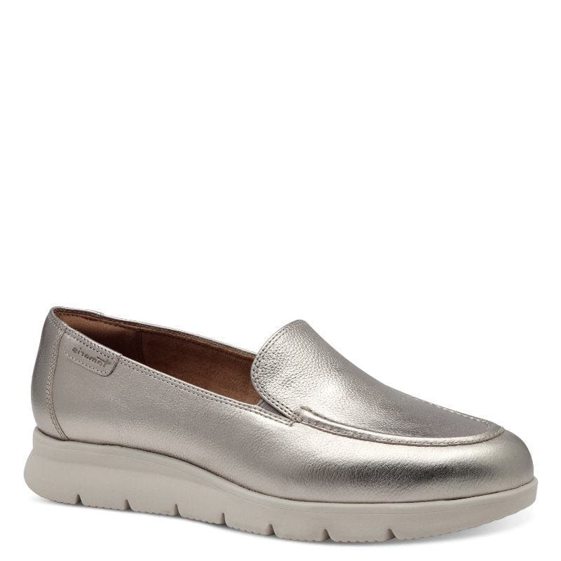 Tamaris Womens Tamaris Womens Gold Slip-on Shoes 1-24629-44