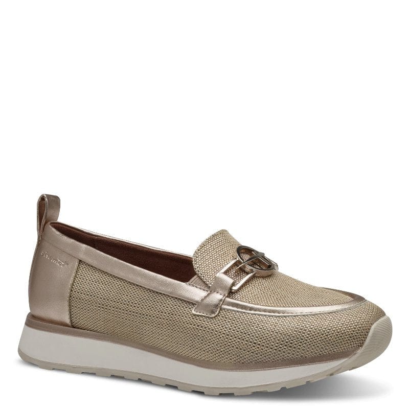 Tamaris Womens Tamaris Womens Gold Slip-on Shoes 1-24750-44