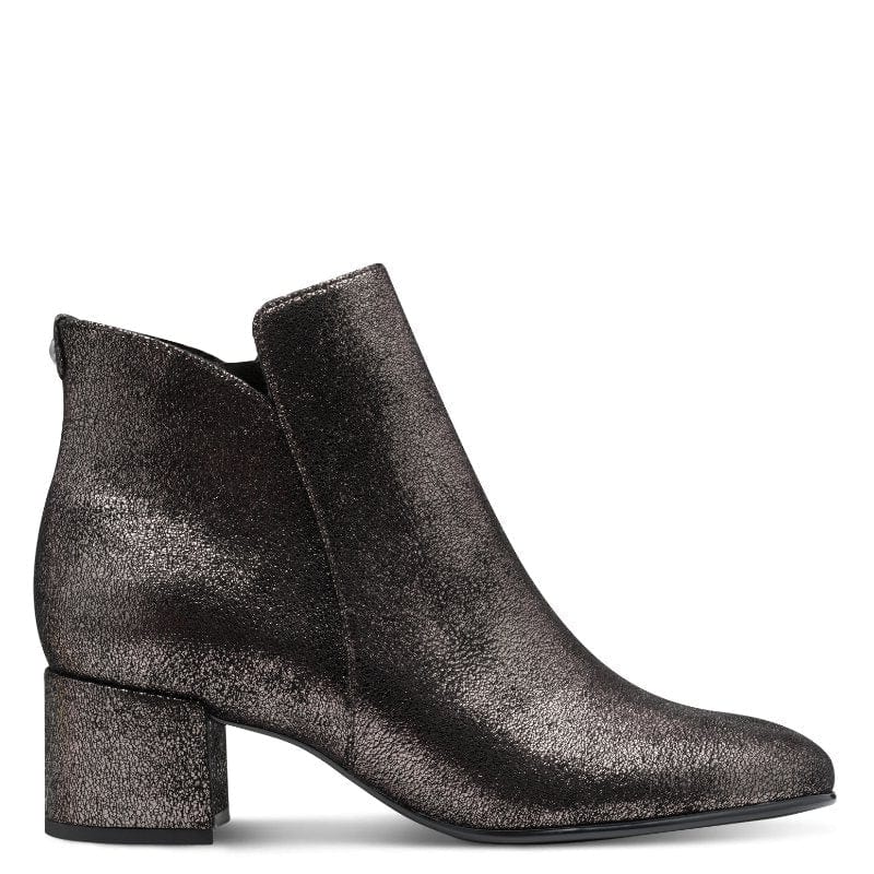 Tamaris Womens Tamaris Womens Grey Side Zip High Ankle Boots 1-25354-43