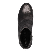 Tamaris Womens Tamaris Womens Grey Side Zip High Ankle Boots 1-25354-43