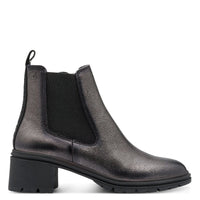 Tamaris Womens Tamaris Womens Grey Side Zip High Ankle Boots 1-25456-43