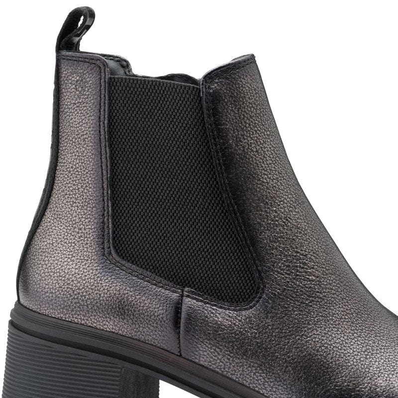 Tamaris Womens Tamaris Womens Grey Side Zip High Ankle Boots 1-25456-43