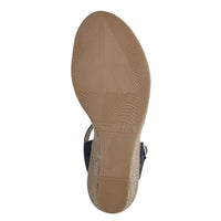 Tamaris Womens Tamaris Womens Navy High-Heel Sandal 1-28300-42
