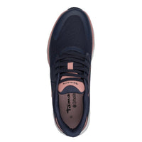 Tamaris Womens Tamaris Womens Navy Lace Up Fashion Trainer 1-23700-44