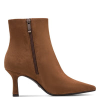 Tamaris Womens Tamaris Womens Tan Side Zip Leather Ankle Boot 1-25358-45