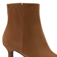 Tamaris Womens Tamaris Womens Tan Side Zip Leather Ankle Boot 1-25358-45