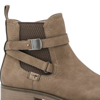 Tamaris Womens Tamaris Womens Taupe Side Zip Ankle Boot 1-25812-47