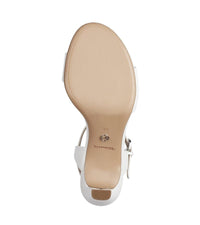 Tamaris Womens Tamaris Womens Vegan White Comfort Sandal Heel - 1-28008-42