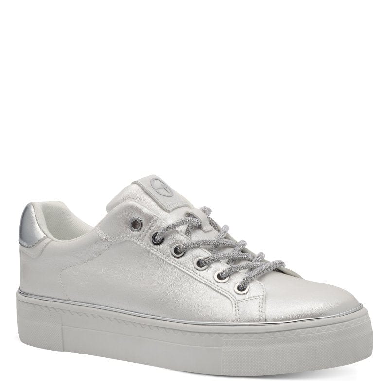 Tamaris Womens Tamaris Womens White Comfort Trainer 1-23751-44